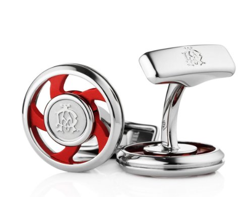 5052805747074 - DUNHILL AD ICONIC SPIN RED CUFFLINKS