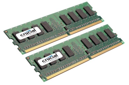 5052916629177 - CRUCIAL CT2CP12864AA800 2GB (1GBX2) 240-PIN DIMM DDR2 PC2-6400 MEMORY MODULE