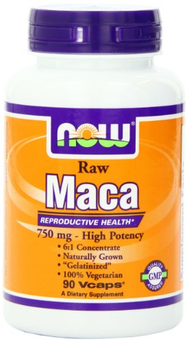 5052958202161 - NOW FOODS RAW MACA 750MG 6:1, 90 VCAPS