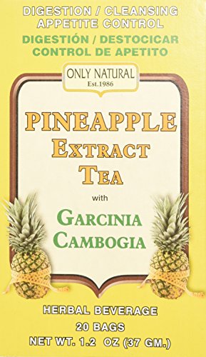 5052958568021 - ONLY NATURAL TEA PINEAPPLE EXTRACT, GARCINIA CAMBOGIA TEA BAGS, 20 COUNT
