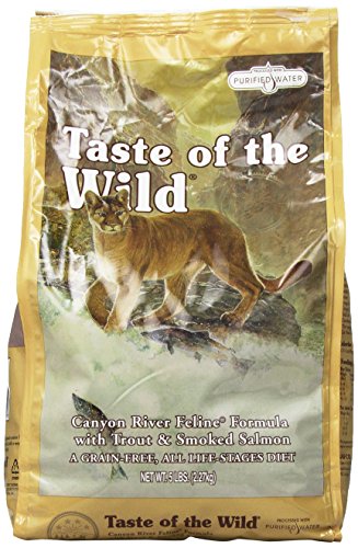 5053676415963 - TASTE OF THE WILD CANYON RIVER FELINE WITH TROUT AND SALMON FOR PETS, 5-POUND BAG
