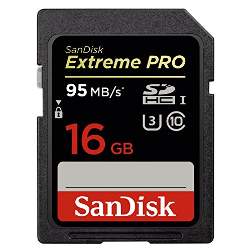 5053785669325 - SANDISK EXTREME PRO 16GB SDHC UHS-1 SPEED CLASS U3 WITH SPEED UP TO 95MB/S & FULL-HD-READY SDSDXP-016G-A46