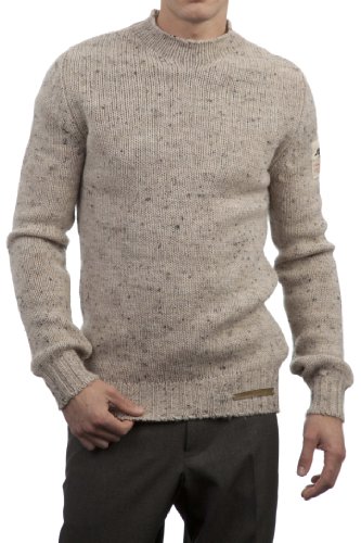 5053801020994 - MEN'S FAMOUS GROUSE 100% BRITISH WOOL HIGH NECK FITTED SWEATER. MADE IN SCOTLAND-SKIDDAW-LARGE
