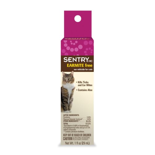 5054172142070 - SENTRY HC EAR MITE FOR CATS, 1-OUNCE