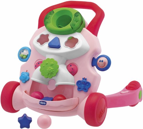 5054186387726 - CHICCO BABY STEPS ACTIVITY WALKER PINK