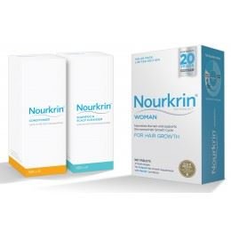 5054251679268 - NOURKRIN WOMAN 180 TABLETS INCLUDES NOURKRIN SHAMPOO AND CONDITIONER