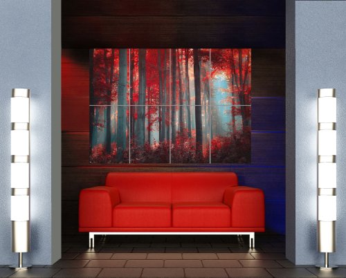 5054270083527 - TRANQUIL JAPANESE FOREST RED LEAVES NEW GIANT WALL ART PRINT POSTER OZ681