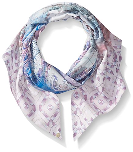 5054315737897 - TED BAKER LONDON WOMEN'S ANBELE DREAMSCAPE SKINNY SCARF, LILAC, ONE SIZE