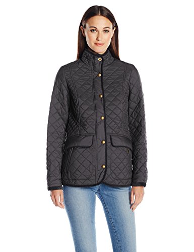 5054411612807 - JOULES WOMEN'S NEWDALE QUILTED JACKET, BLACK, 10