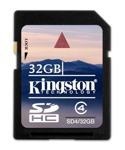 5054484144922 - KINGSTON 32 GB CLASS 4 SDHC FLASH MEMORY CARD SD4/32GB