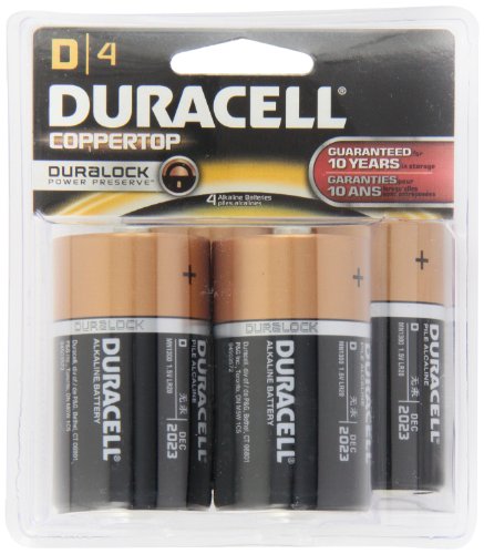 5054484411598 - DURACELL MN1300R4 D CELL 4-COUNT