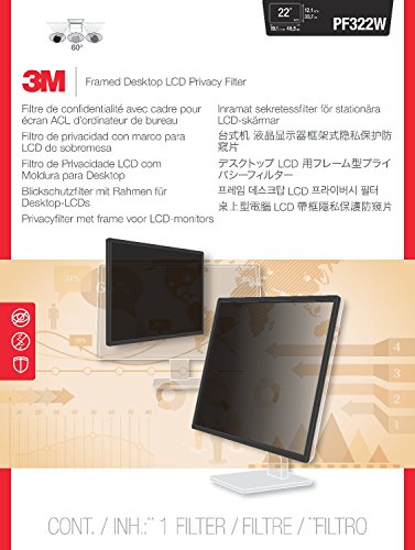 5054484644484 - 3M FRAMED PRIVACY FILTER FOR WIDESCREEN DESKTOP LCD/CRT MONITOR (PF322W)