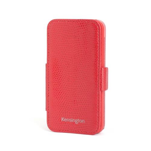 5054533197701 - KENSINGTON K39618WW PORTAFOLIO DUO FOLIO WALLET CASE AND STAND FOR IPHONE 5 - 1 PACK - CARRYING CASE - RETAIL PACKAGING - RED SNAKESKIN
