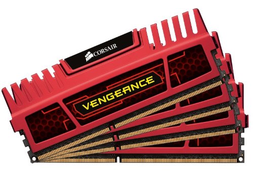 5054533392786 - CORSAIR VENGEANCE RED 32GB (4X8GB) DDR3 1866 MHZ (PC3 15000) DESKTOP MEMORY (CMZ32GX3M4X1866C10R)