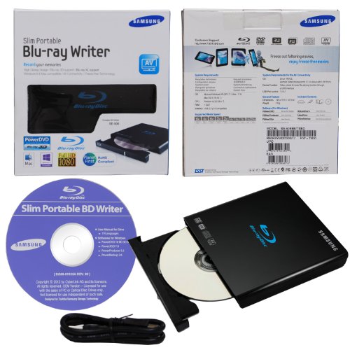 5054533692039 - SAMSUNG SE-506BB/TSBD 6X USB2.0 EXTERNAL SLIM BLU-RAY WRITER DRIVE (BLACK)