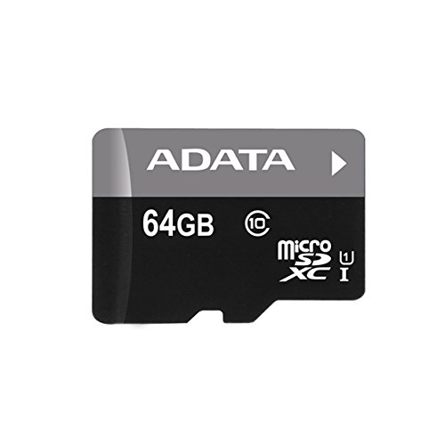 5054533706156 - ADATA PREMIER 64GB MICROSDHC/SDXC UHS-I U1 MEMORY CARD WITH ONE ADAPTER (AUSDX64GUICL10-RA1)