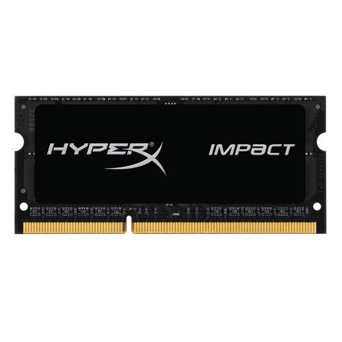 5054565475884 - KINGSTON HYPERX IMPACT BLACK 8GB 1600MHZ DDR3L CL9 SODIMM 1.35V LAPTOP MEMORY (HX316LS9IB/8)