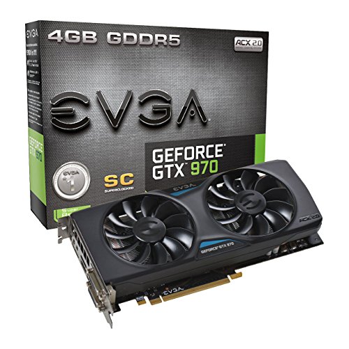 5054629505090 - EVGA GEFORCE GTX 970 4GB SC GAMING ACX 2.0, 26% COOLER AND 36% QUIETER COOLING G
