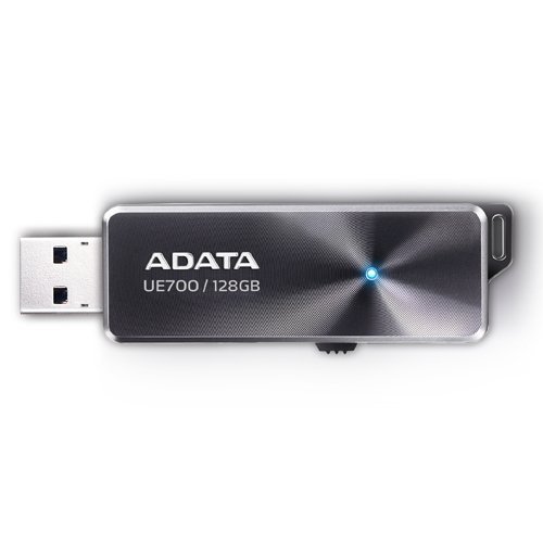 5054629622988 - ADATA USA ELITE UE700 128 GB HIGH-SPEED USB 3.0 CAPLESS USB FLASH DRIVE (AUE700-128G-CBK)