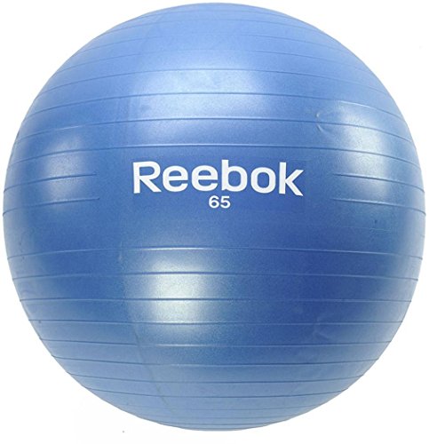 5054683762248 - REEBOK WORKOUT EXERCISE & FITNESS YOGA CORE SWISS ELEMENTS GYMBALL BLUE 65CM