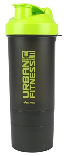 5054683762361 - UFE WORKOUT EXERCISE & FITNESS 3IN1 PROTEIN SHAKER DRINKING WATER BOTTLE 600ML