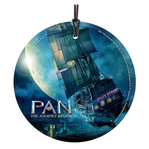 5055169482162 - PAN: THE JOURNEY BEGINS THE JOLLY ROGER STARFIRE PRINTS HANGING GLASS ORNAMENT
