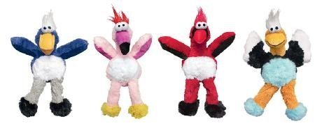 5055281371917 - KONG EXCITING NEW PLUSH TOY FOR YOUR DOG, WILD KNOT CRAZY BIRD (RED)