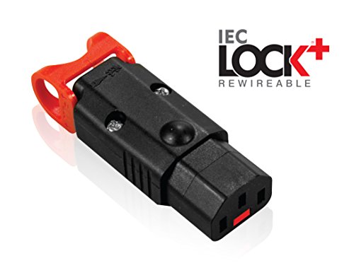 5055287048561 - IEC LOCK+ THE WORLD'S FIRST LOCKING REWIREABLE IEC320-C13 CONNECTOR NO MORE ACCIDENTAL UNPLUGGING OR DISCONNECTIONS