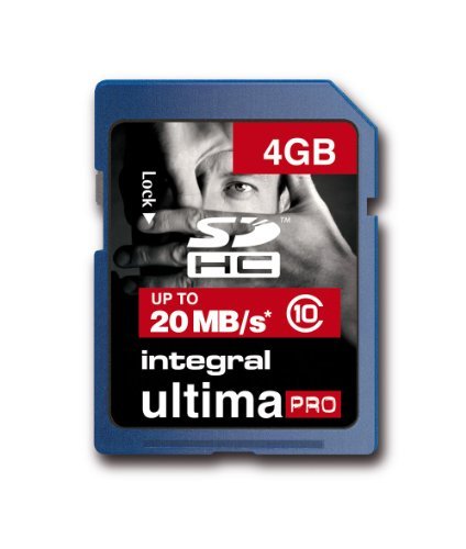 5055288407541 - INTEGRAL 4GB INTEGRAL ULTIMAPRO SDHC CARD CLASS 10