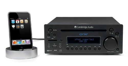 5055300401243 - CAMBRIDGE AUDIO ONE+ MICRO CD/FM/RECEIVER WITH DD30 DOCK FOR IPOD, BLACK