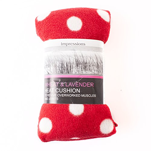 5055411953983 - HERBAL HEAT FLEECE WHEAT BAG | RED WITH WHITE SPOTS