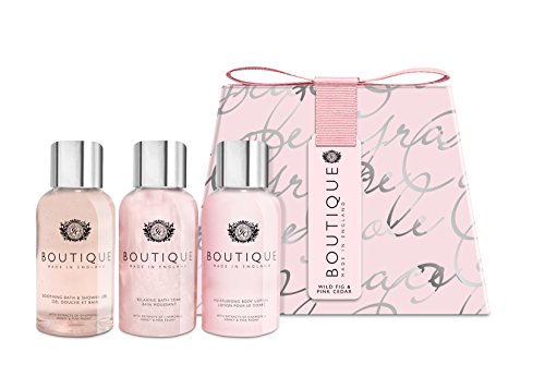5055443630326 - BOUTIQUE FIG AND PINK CEDAR TRAVEL MINIATURES 150 ML