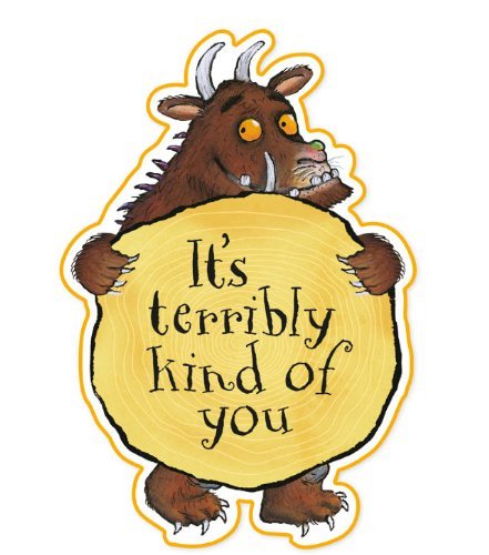 5055446701375 - 1 X GRUFFALO PARTY THE THANK YOU CARDS, PACK OF 10, ENVELOPES INCLUDED 