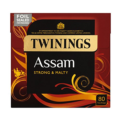 5055466180976 - TWININGS ASSAM STRONG AND MIGHTY 80 TEA BAGS