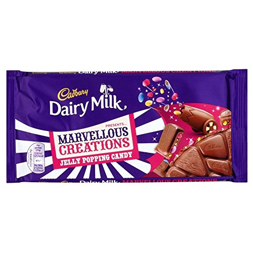 5055466193921 - CADBURY DAIRY MILK MARVELLOUS CREATIONS - JELLY POPPING CANDY SHELLS (200G)