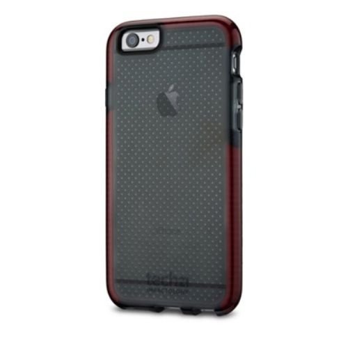5055517342094 - TECH21 EVO MESH CASE (DROP PROTECTIVE) FOR IPHONE 6 (4.7) - SMOKE/RED