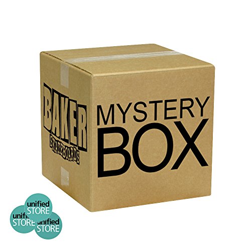 5055567822881 - BAKER MYSTERY BOX: 1 SKATEBOARD DECK, 1 T-SHIRT, 1 GRIP TAPE AND STICKERS (L, 8.125)