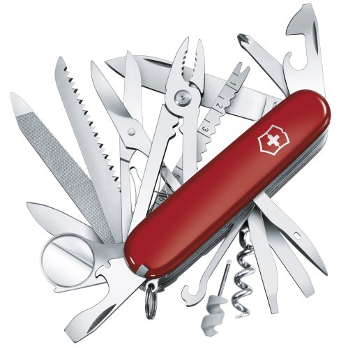 5055598105724 - VICTORINOX SWISS ARMY SWISS CHAMP POCKET KNIFE (RED)