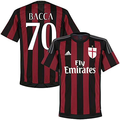 5055630576949 - AC MILAN HOME BACCA JERSEY 2015 / 2016 (FAN STYLE PRINTING) - L