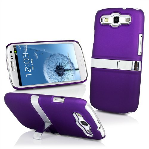5055633300718 - IXIUM HS3 PURPLE HARD STAND CASE FOR SAMSUNG GALAXY S3 I9300
