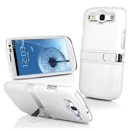 5055633300725 - IXIUM HS3 WHITE HARD STAND CASE FOR SAMSUNG GALAXY S3 I9300