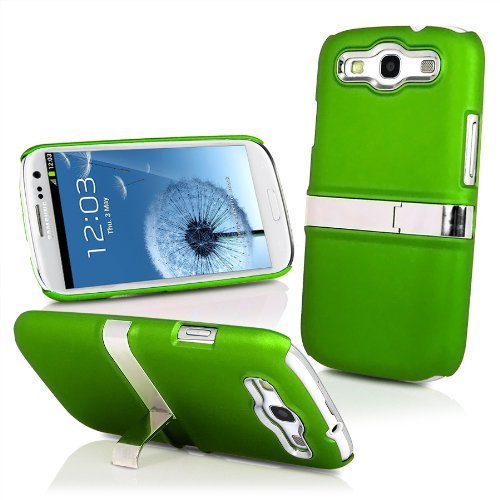 5055633300763 - IXIUM HS3 GREEN HARD STAND CASE FOR SAMSUNG GALAXY S3 I9300