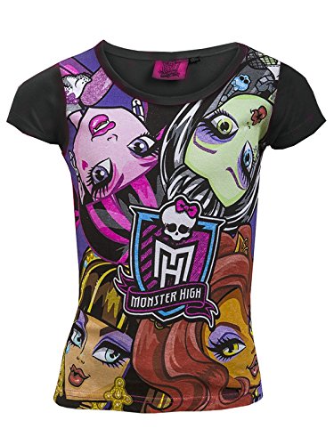5055642277179 - OFFICIAL MONSTER HIGH GIRLS PRINTED SHORT SLEEVE TOP AGE 6 TO 12 YEARS