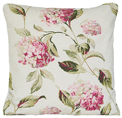 5055700420592 - PINK FLORAL DECORATIVE THROW PILLOW HYDRANGEA LAURA ASHLEY CUSHION COVER