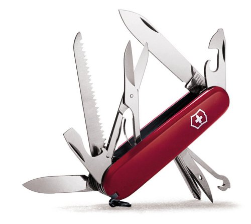 5055732588543 - VICTORINOX SWISS ARMY FIELDMASTER POCKET KNIFE (RED)