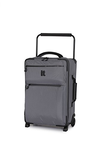 5055816388984 - IT LUGGAGE WORLD'S LIGHTEST LOS ANGELES 21.9 INCH CARRY ON, CHARCOAL TWO TONE, ONE SIZE