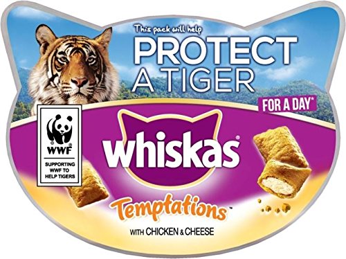5055837863231 - WHISKAS TEMPTATIONS WITH CHICKEN & CHEESE (60G)