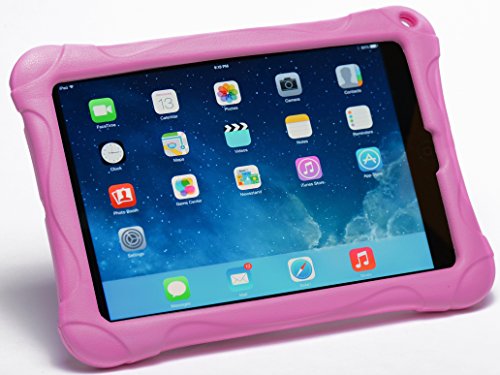 5055890386937 - PWR+ IPAD MINI CASE-FOR-KIDS (PINK) : GUARDIAN CASE COVER FOR APPLE IPAD MINI 1, 2, 3 - KID FRIENDLY SHOCKPROOF LIGHT WEIGHT TABLET CASE COVER TAB STAND PROTECTIVE CONVERTIBLE KICKSTAND SLEEVE