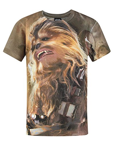 5055930192580 - OFFICIAL STAR WARS FORCE AWAKENS CHEWBACCA SUBLIMATION BOY'S T-SHIRT (5-6 YEARS)