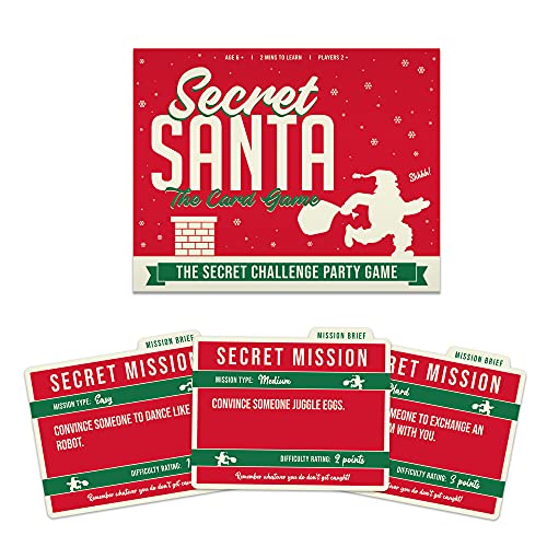 5056004322414 - GIFT REPUBLIC SECRET SANTA CHRISTMAS CARD GAME 100 CHALLENGES